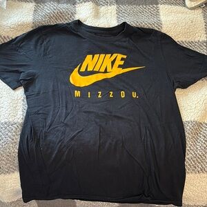 Nike Black and Gold Mizzou Men's Tee